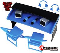 Image Commentators Playset (Blue) - Ringside Exclusive