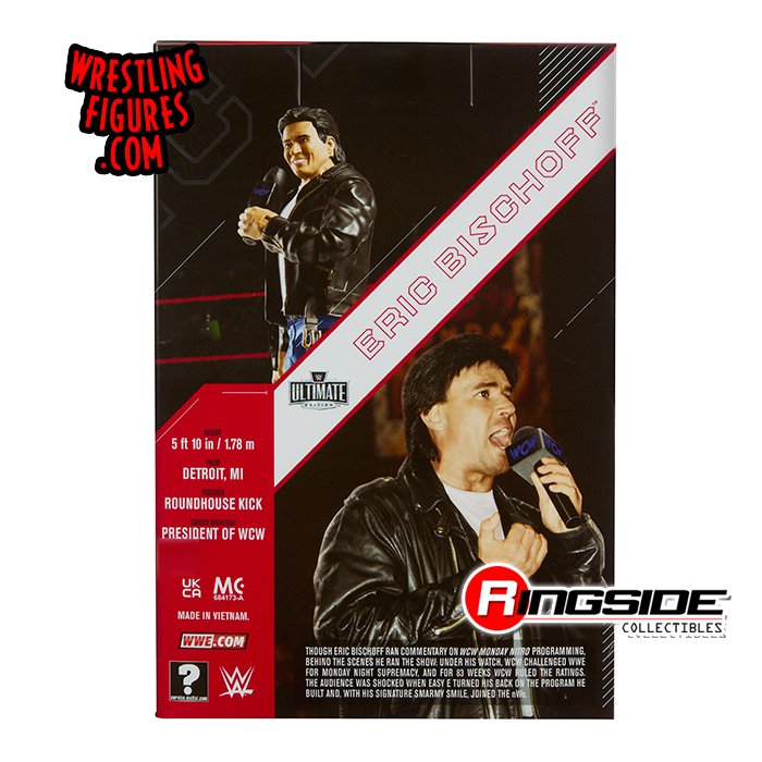WCW Nitro Real Scale Wrestling Ring Playset w/ Eric Bischoff Ultimate Edition Exclusive Figure image