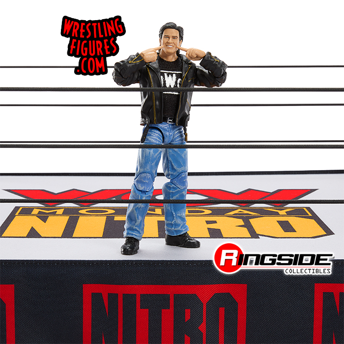 WCW Nitro Real Scale Wrestling Ring Playset w/ Eric Bischoff Ultimate Edition Exclusive Figure image