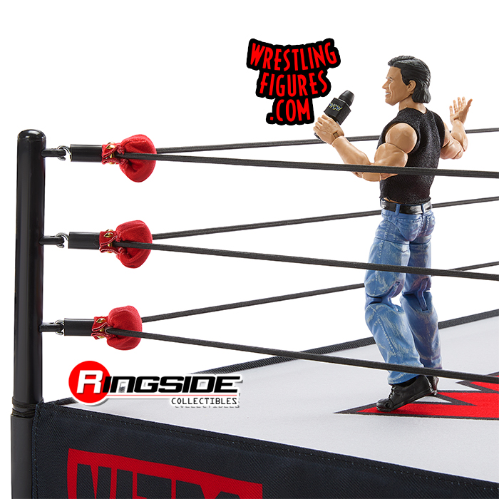 WCW Nitro Real Scale Wrestling Ring Playset w/ Eric Bischoff Ultimate Edition Exclusive Figure image