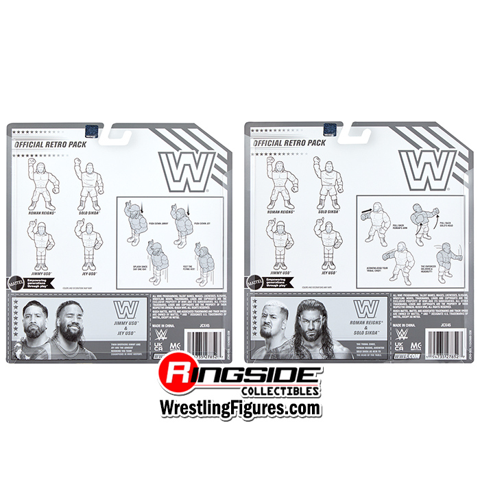 Bloodline WWE Retro 4-Pack Ringside Exclusive (Roman Reigns, Solo Sikoa, Jey Uso & Jimmy Uso) image