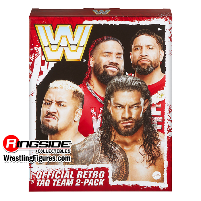 Bloodline WWE Retro 4-Pack Ringside Exclusive (Roman Reigns, Solo Sikoa, Jey Uso & Jimmy Uso) image