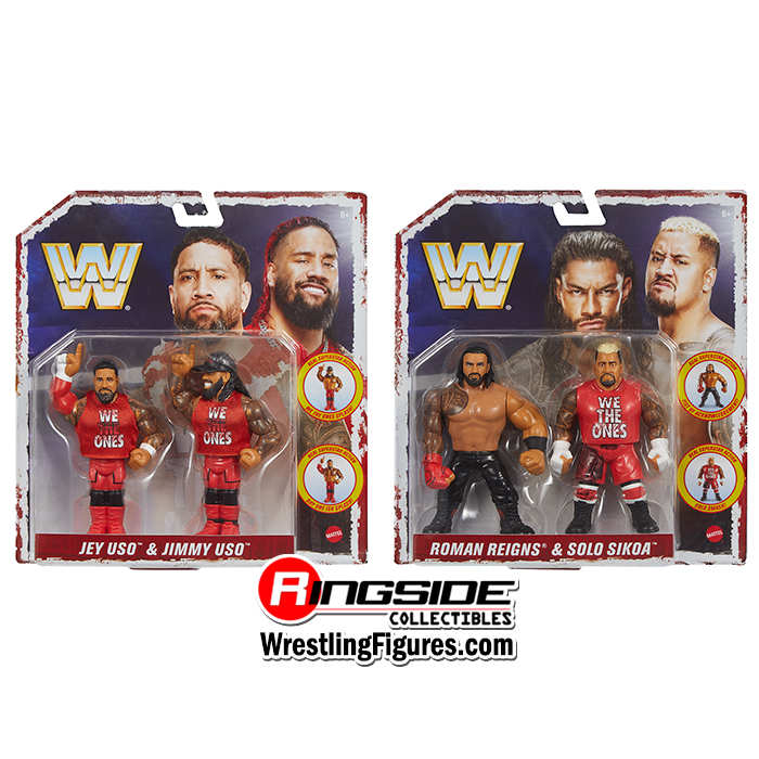 Bloodline WWE Retro 4-Pack Ringside Exclusive (Roman Reigns, Solo Sikoa, Jey Uso & Jimmy Uso) image
