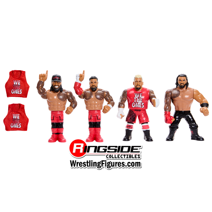Bloodline WWE Retro 4-Pack Ringside Exclusive (Roman Reigns, Solo Sikoa, Jey Uso & Jimmy Uso) image