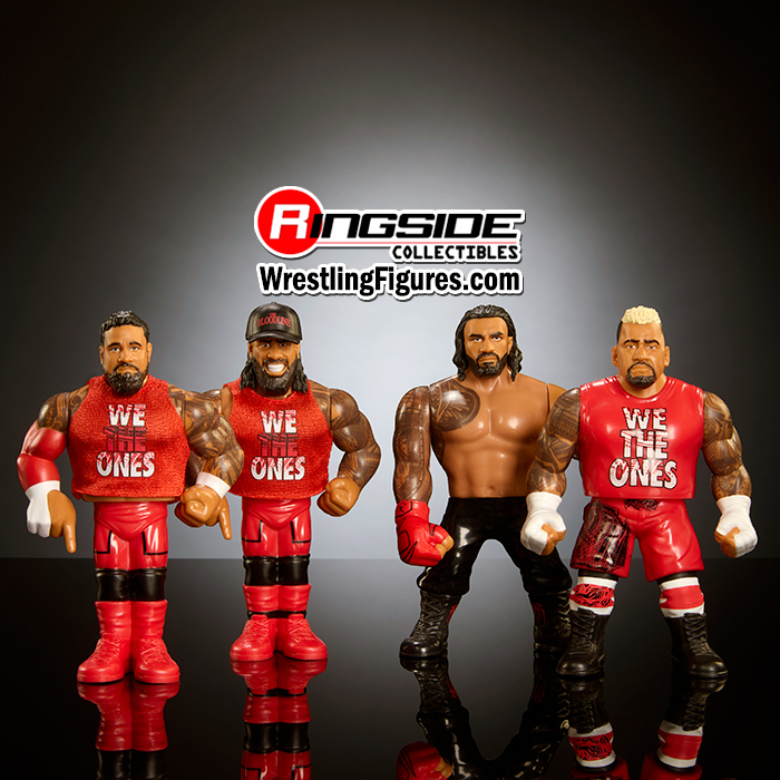 Bloodline WWE Retro 4-Pack Ringside Exclusive (Roman Reigns, Solo Sikoa, Jey Uso & Jimmy Uso) image