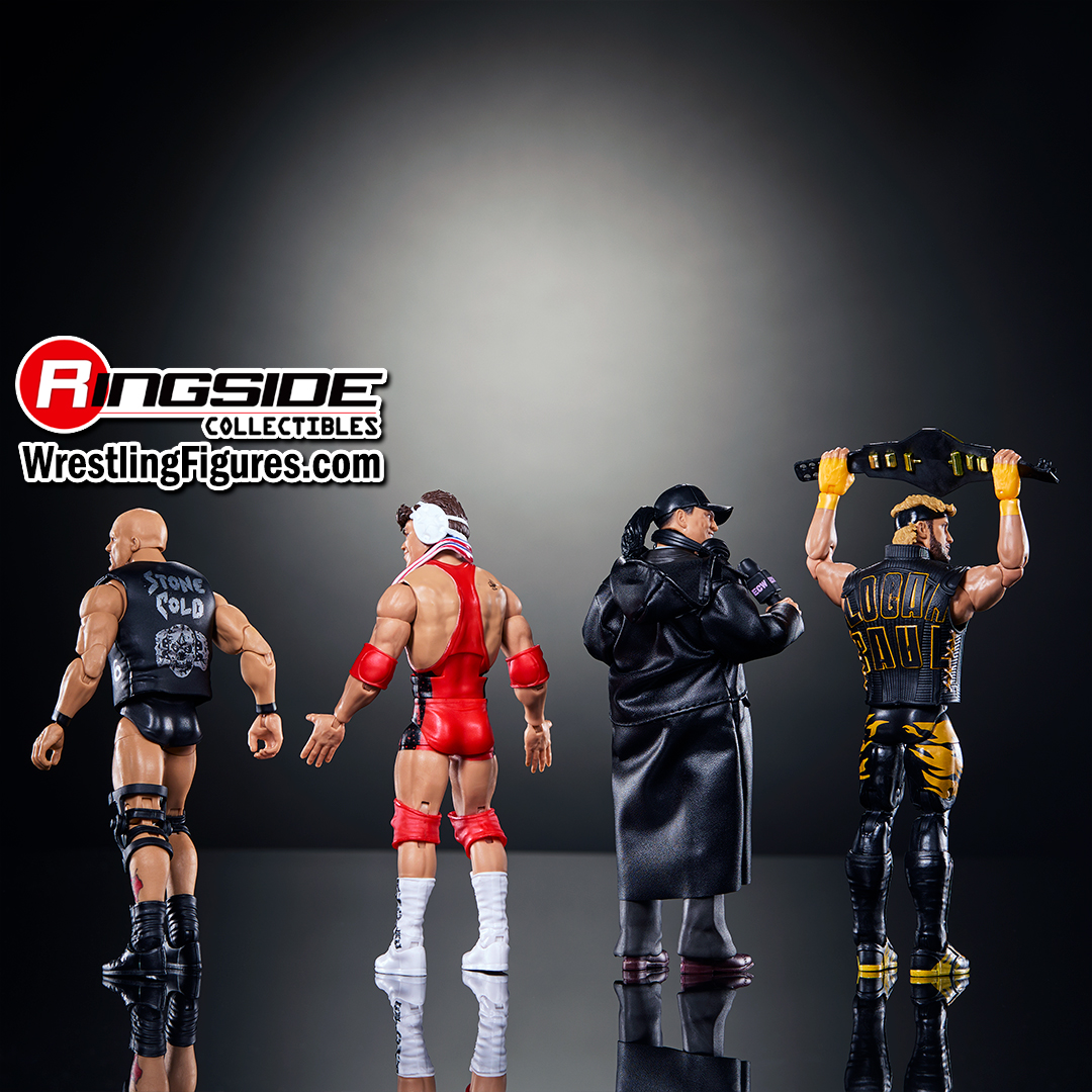 WWE Defining Moments 4-Pack (Stone Cold, Heyman, Logan Paul & Kurt Angle) - Ringside Exclusive image
