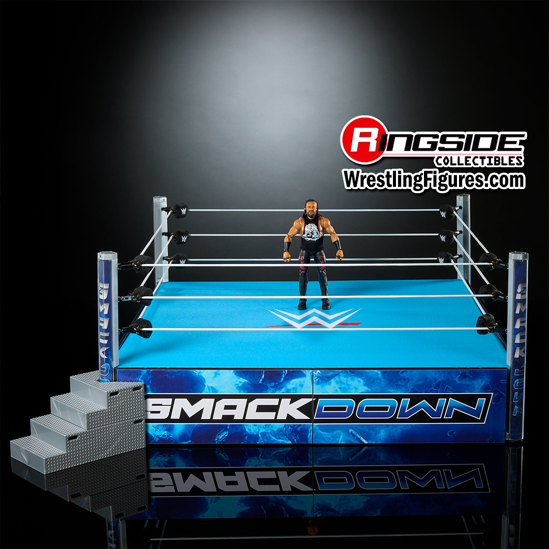 WWE Smackdown Real Scale Wrestling Ring Playset w/ Jacob Fatu Ultimate Edition Exclusive Figure image