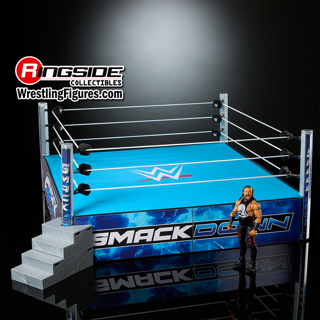 WWE Smackdown Real Scale Wrestling Ring Playset w/ Jacob Fatu Ultimate Edition Exclusive Figure image