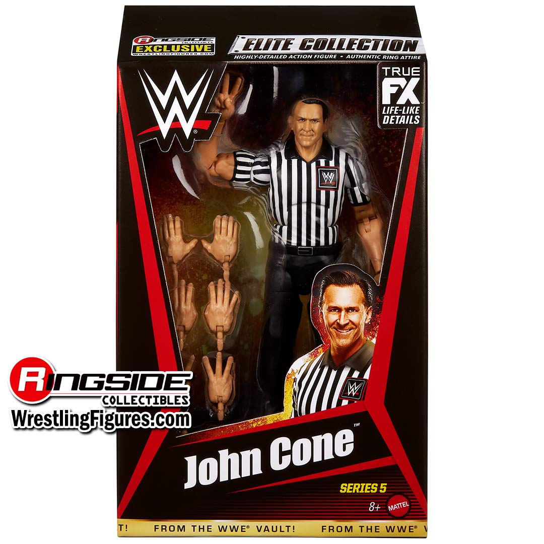 Image Referee John Cone (Black & White) - WWE From the Vault Ringside Exclusive Series 5